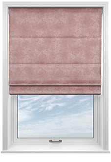Florence Faux Suede, Petal Pink - Motorised Roman Blind